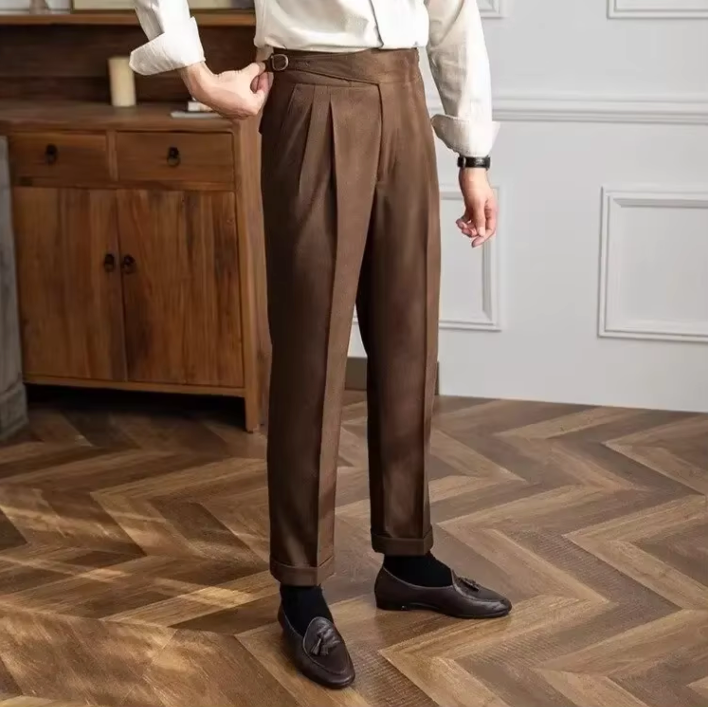 MODENA ADJUSTABLE TAILORED TROUSERS
