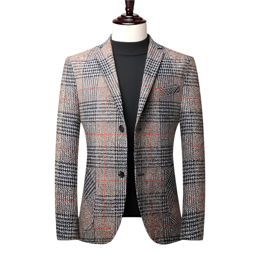 GLEN WOOL FORMAL COAT