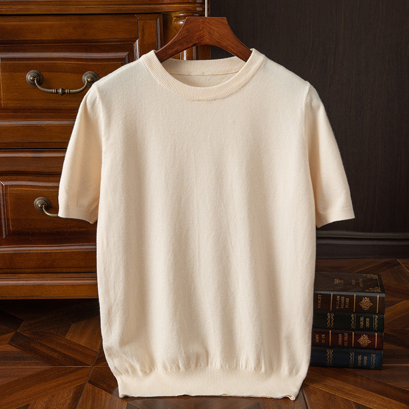 CASHMERE CREWNECK TEE