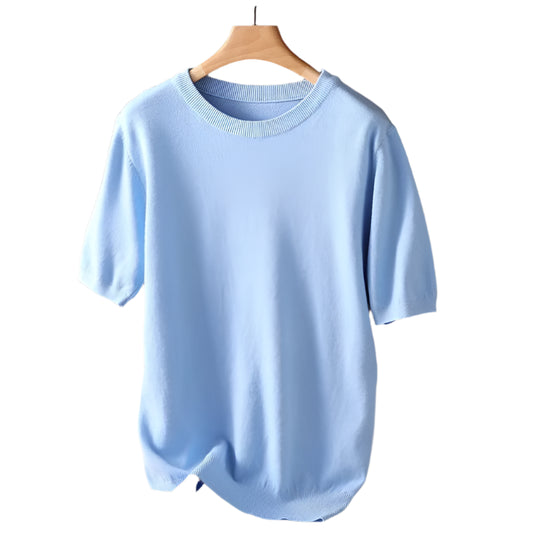 CASHMERE CREWNECK TEE