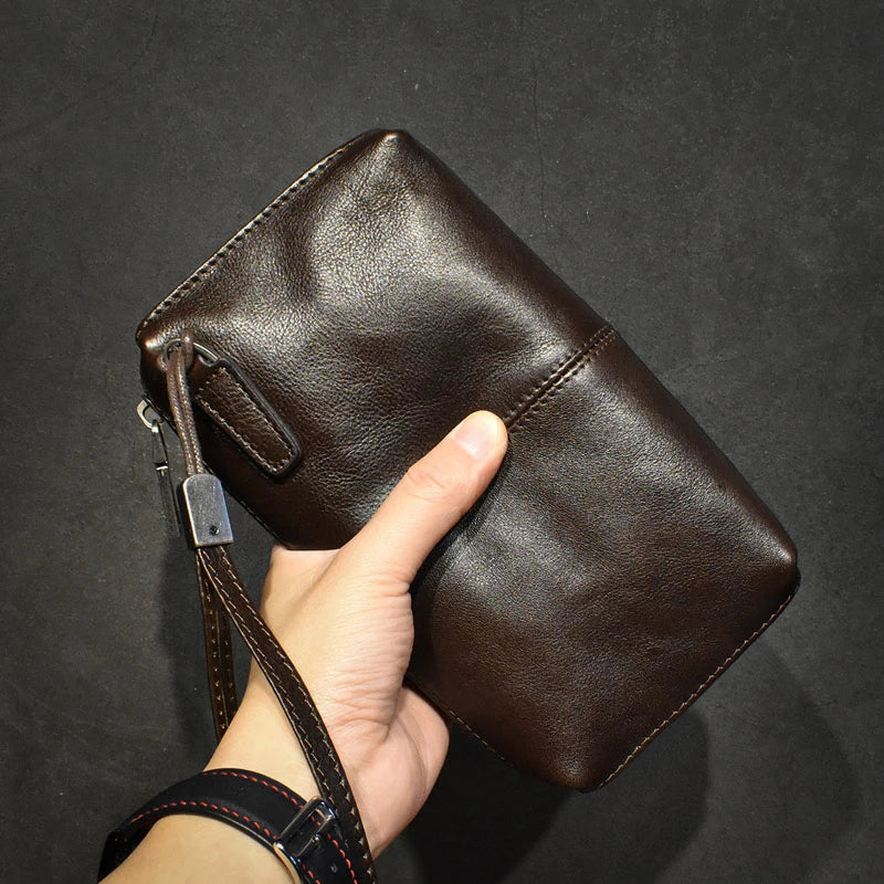 CORTENZIANI GENUINE LEATHER WRIST BAG