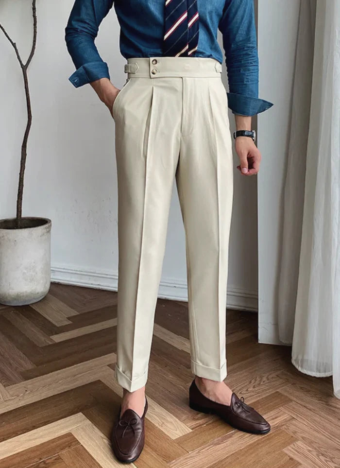 MID-HIGH WAIST ITALIAN TROUSERS