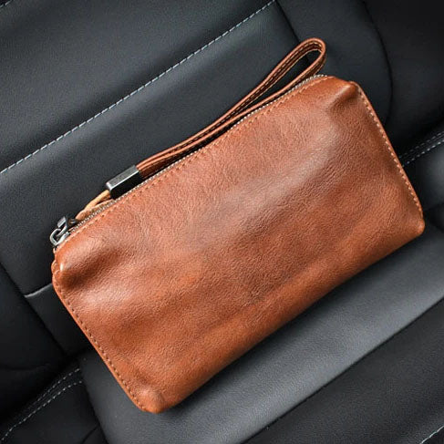 CORTENZIANI GENUINE LEATHER WRIST BAG