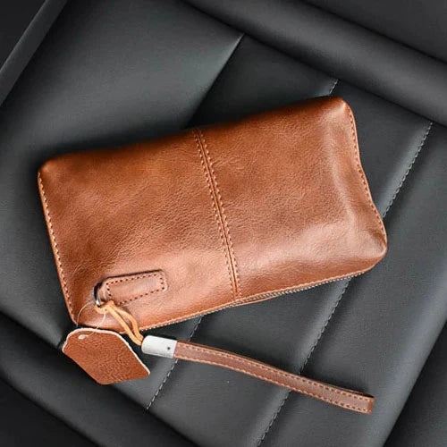 CORTENZIANI GENUINE LEATHER WRIST BAG