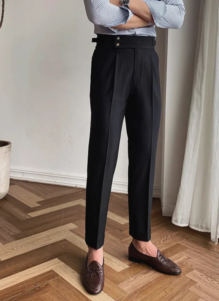 MID-HIGH WAIST ITALIAN TROUSERS