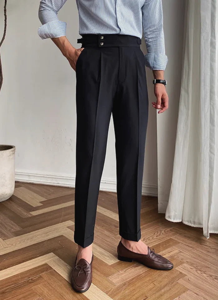 MID-HIGH WAIST ITALIAN TROUSERS