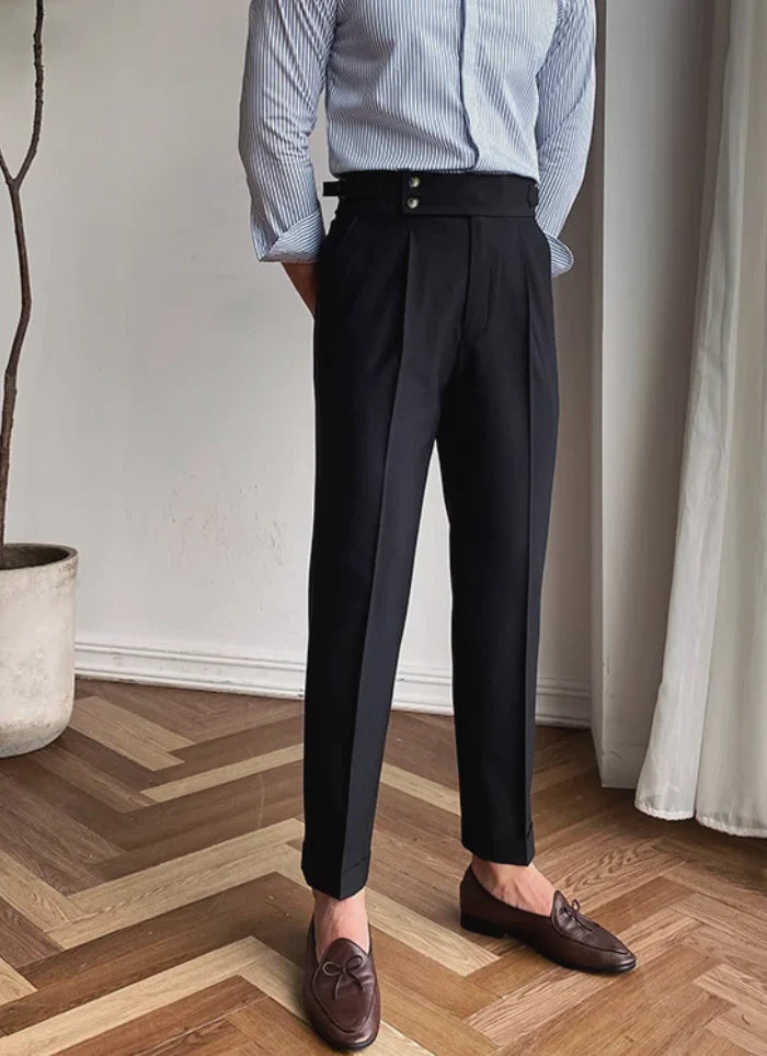 MID-HIGH WAIST ITALIAN TROUSERS