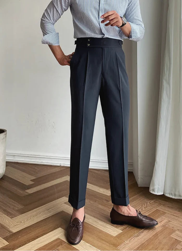 MID-HIGH WAIST ITALIAN TROUSERS