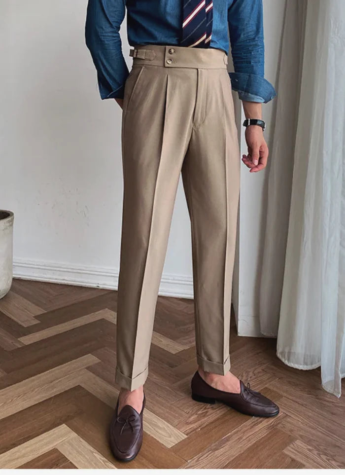 MID-HIGH WAIST ITALIAN TROUSERS