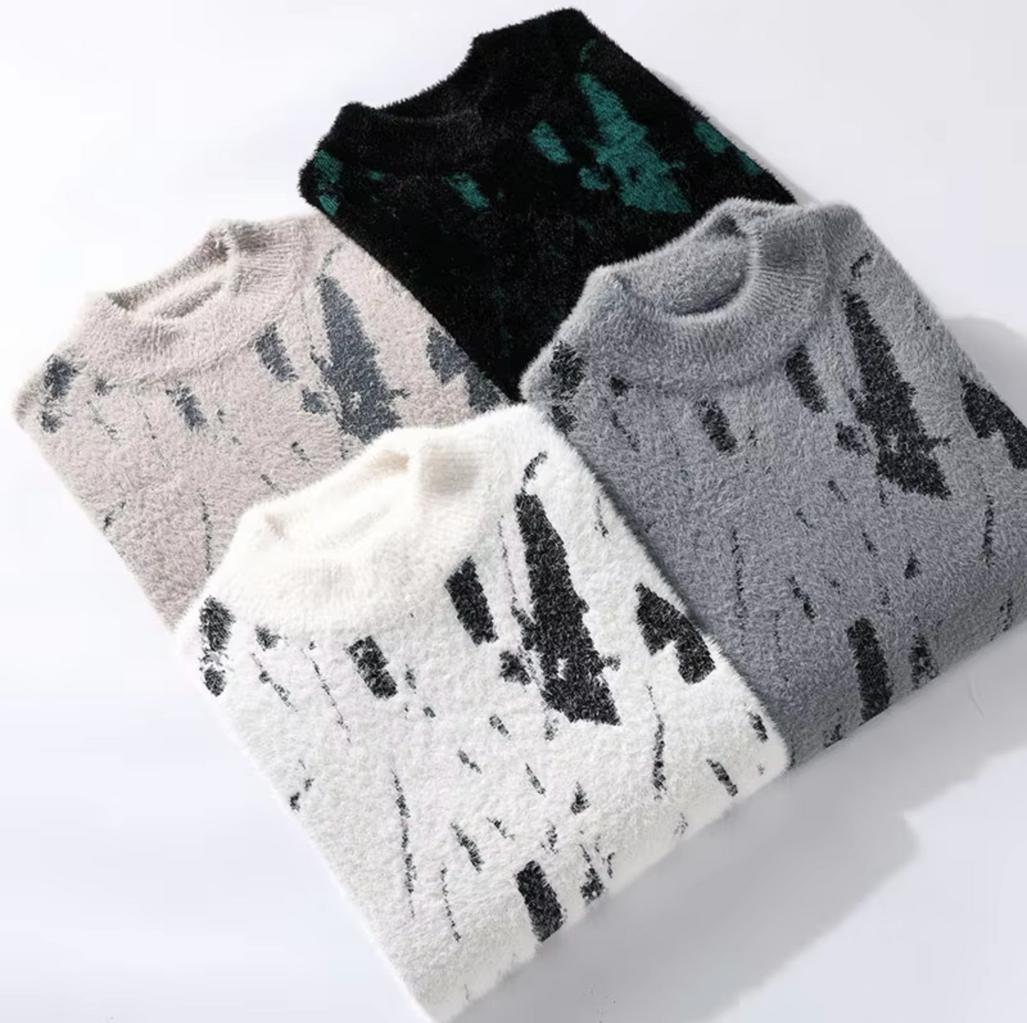 ART-INSPIRED KNIT PULLOVER