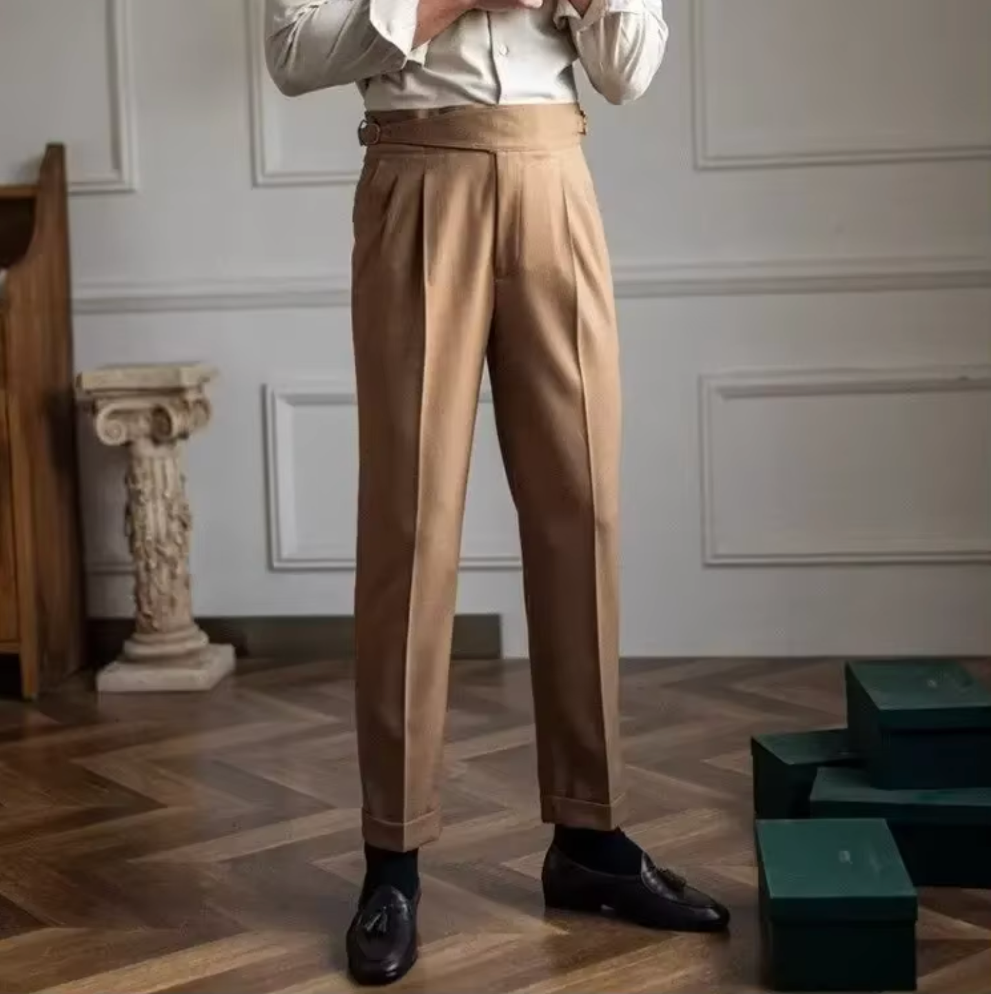MODENA ADJUSTABLE TAILORED TROUSERS