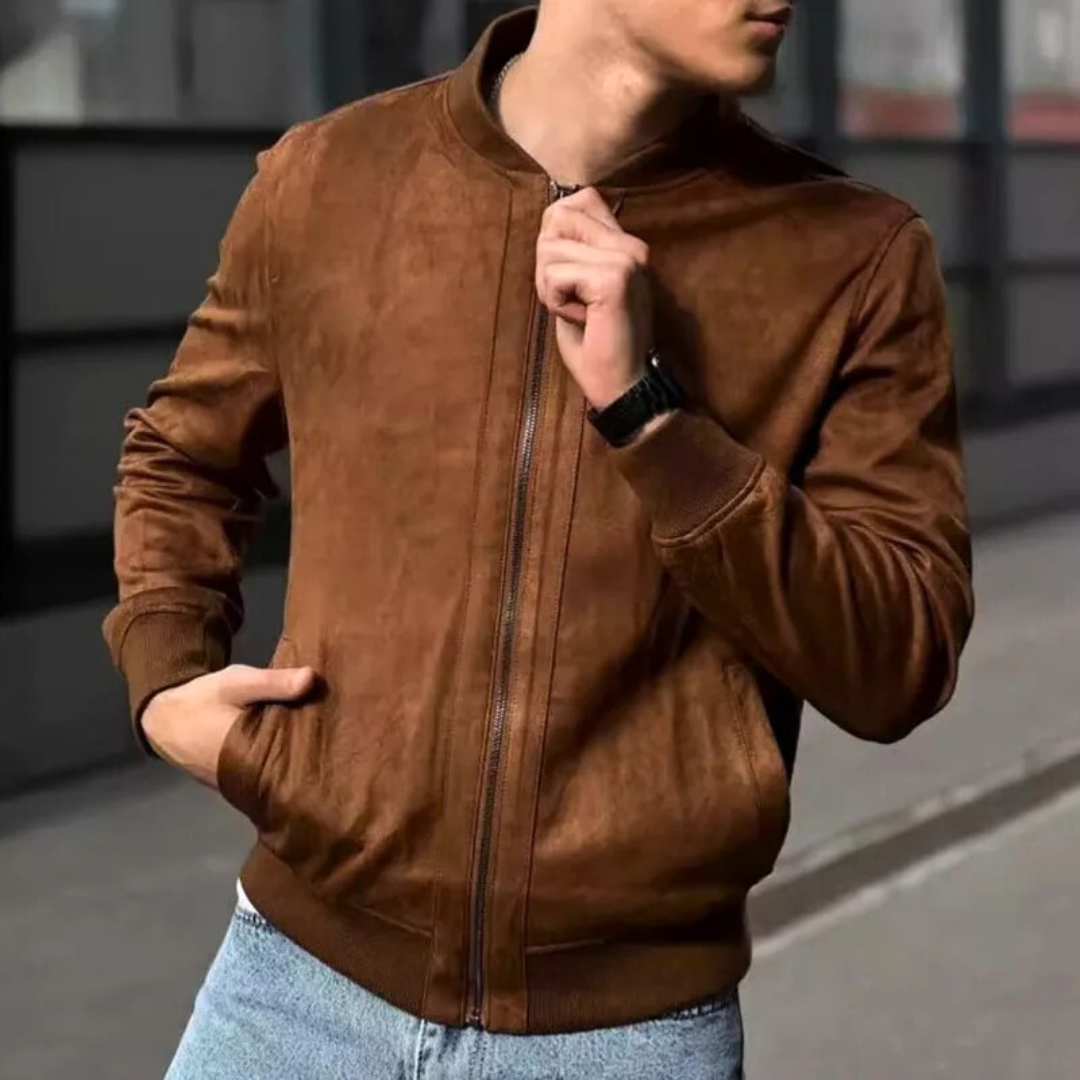 VINTEDGE SOLID SUEDE JACKET