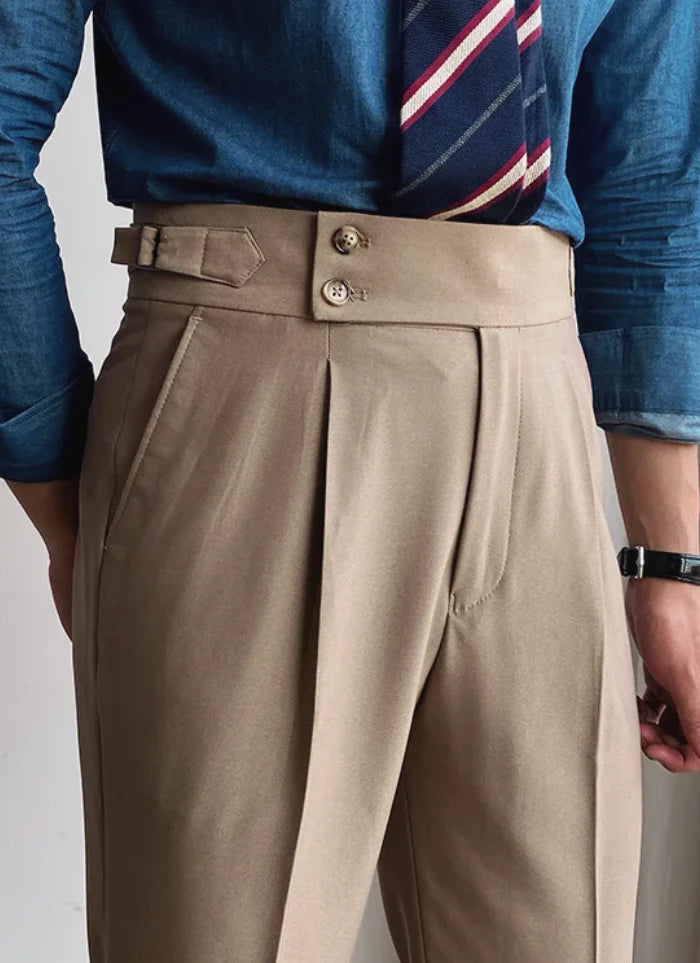 MID-HIGH WAIST ITALIAN TROUSERS