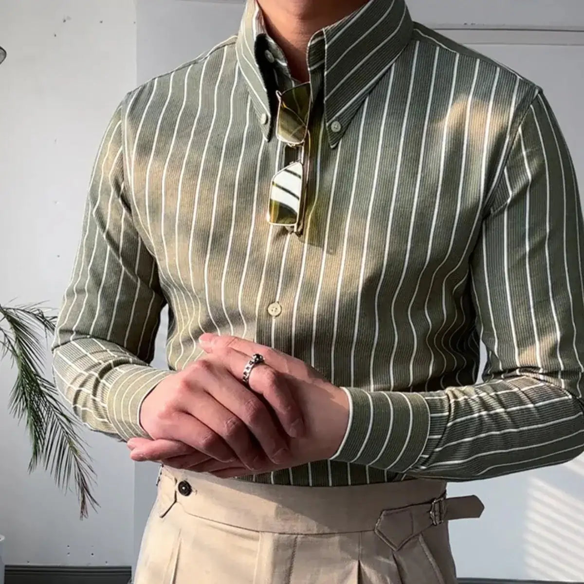 VITTORIA STRIPED SLIM SHIRT