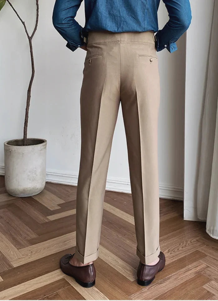 MID-HIGH WAIST ITALIAN TROUSERS