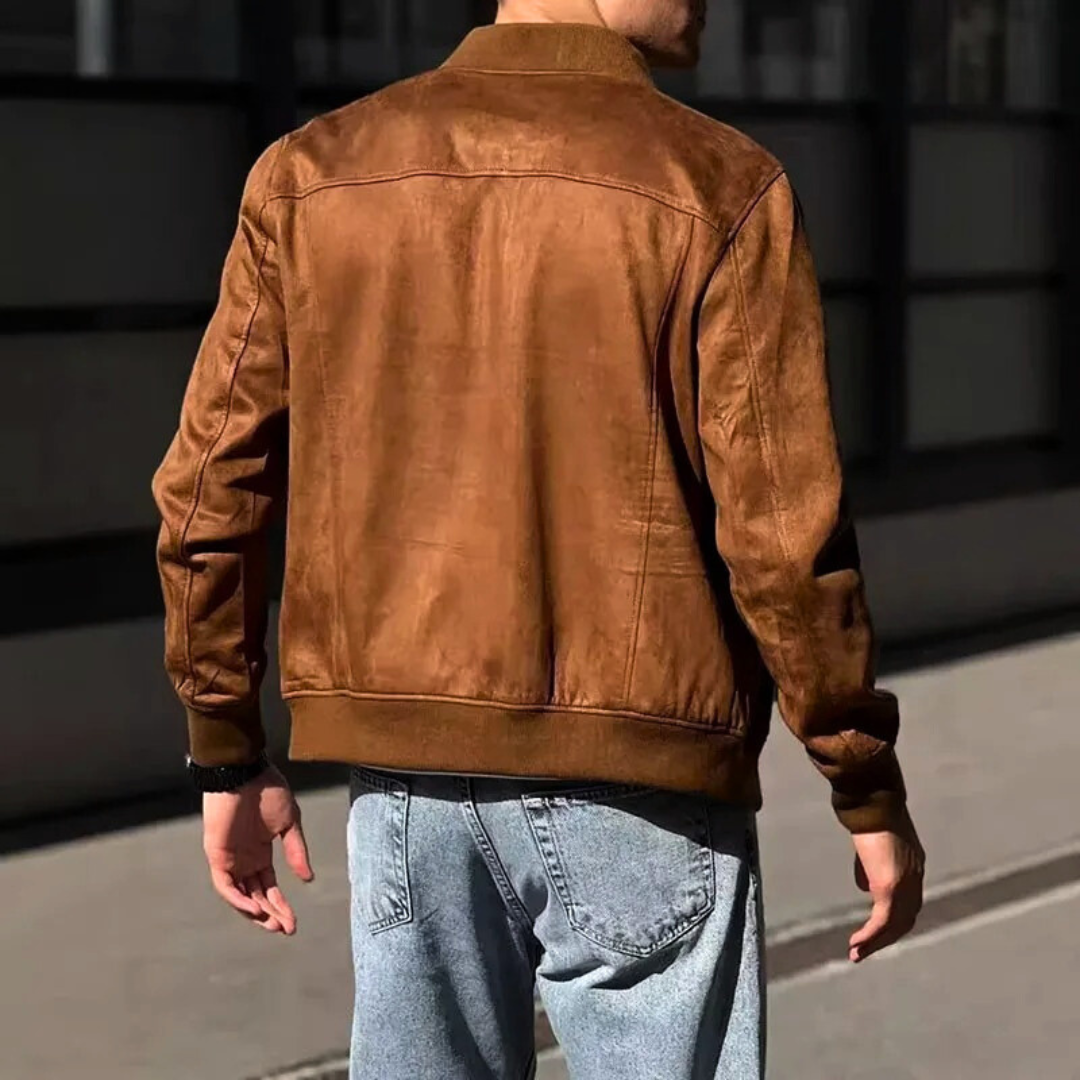 VINTEDGE SOLID SUEDE JACKET