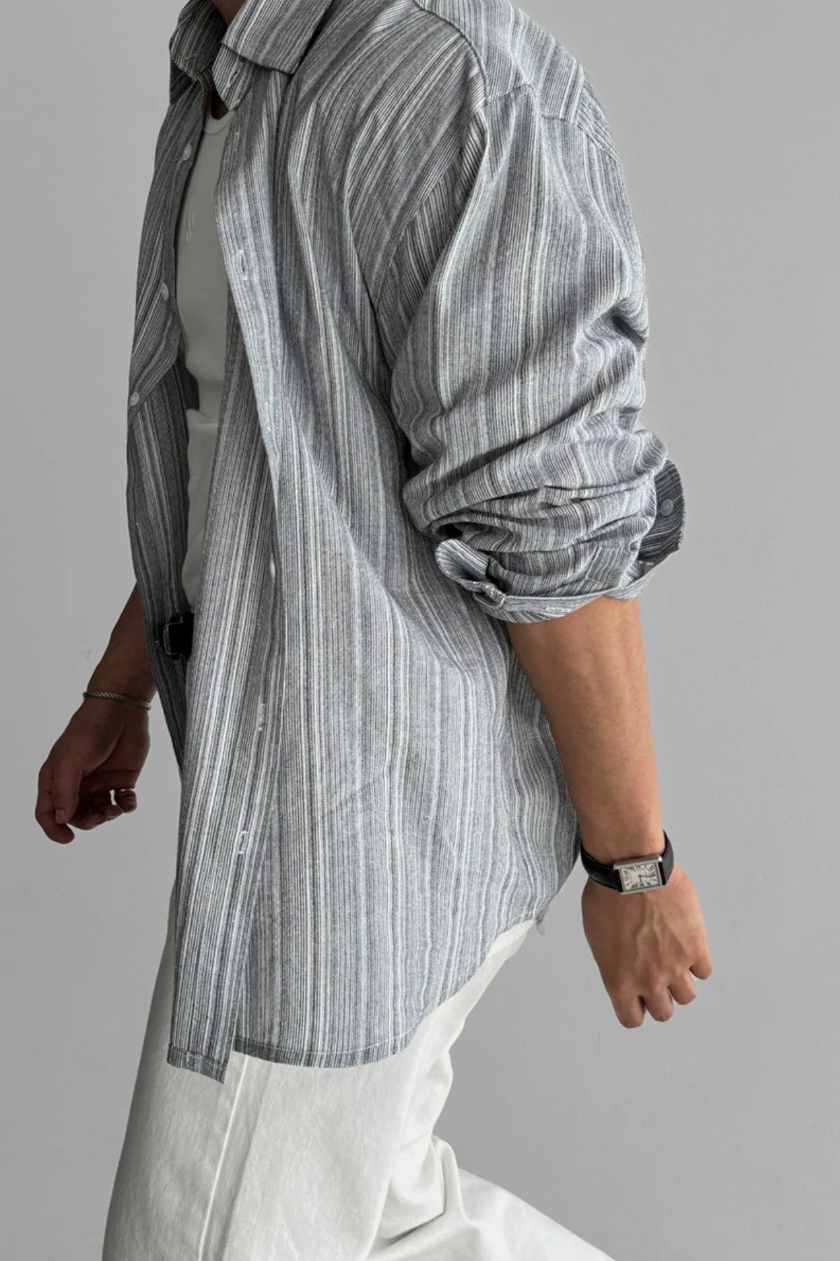SOLAR SHIELD STRIPED SHIRT
