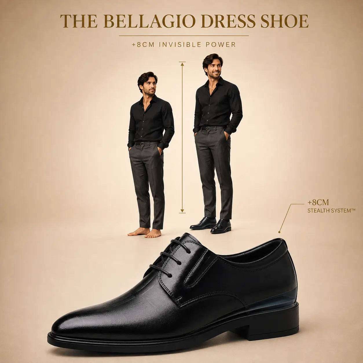 THE BELLAGIO DRESS SHOE - 8cm (3")