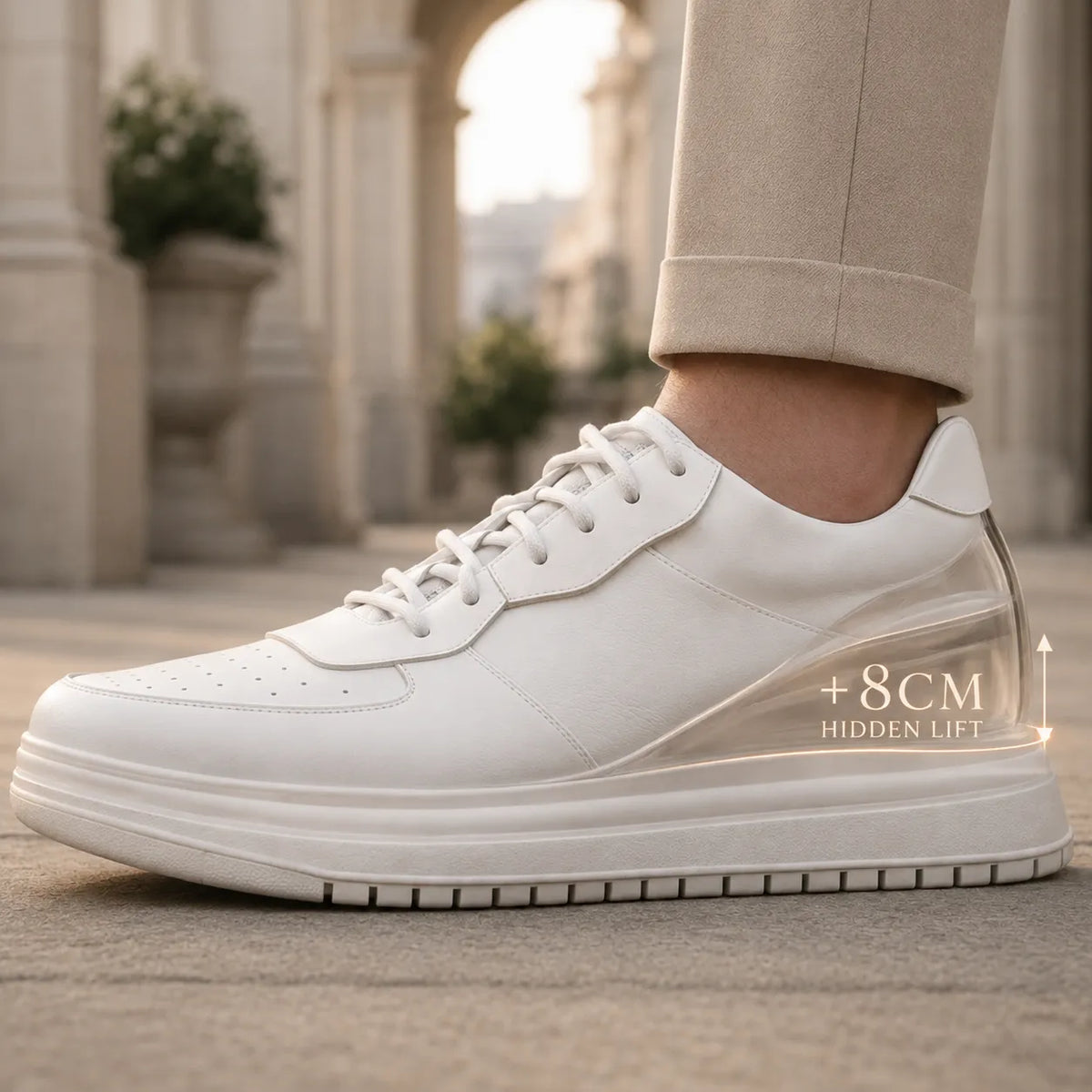 THE RIVIERA LOW-TOP SNEAKER - 8cm (3")