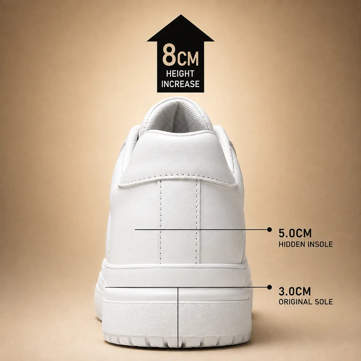 THE RIVIERA LOW-TOP SNEAKER - 8cm (3")