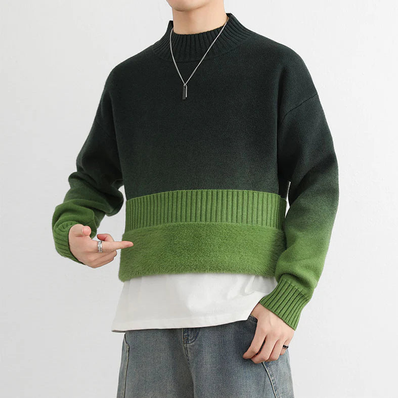 VARELLO OMBRÉ KNIT CREWNECK