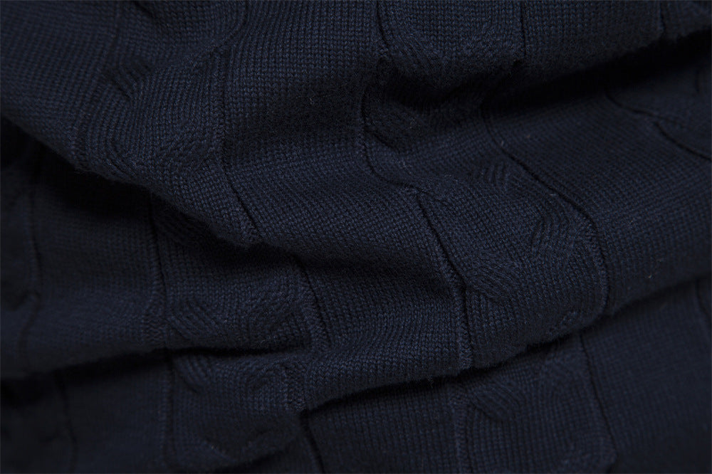 HALF ZIP KNIT PULLOVER SWEATER