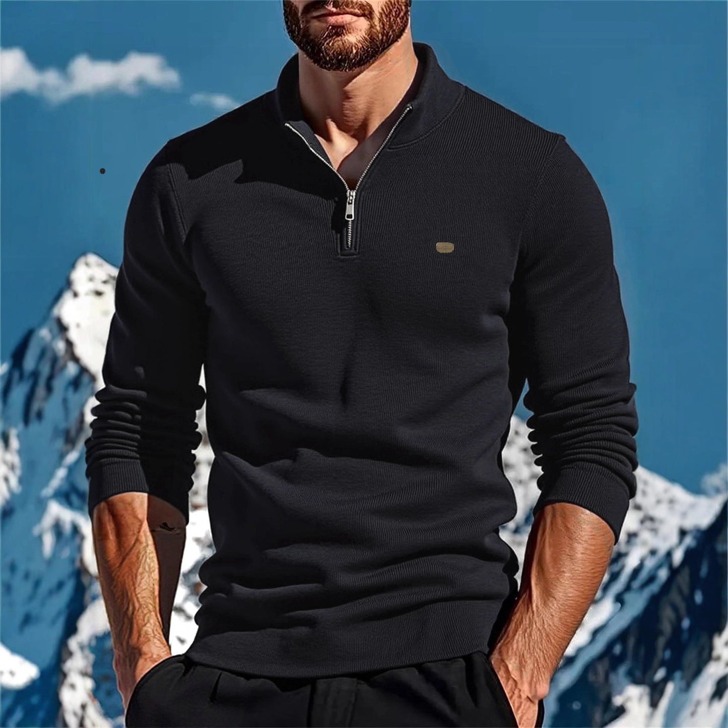 VLEI CASUAL ZIPPER CARDIGAN