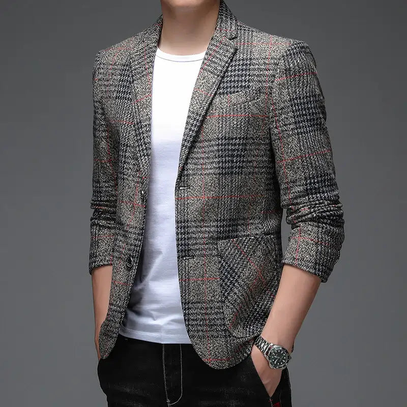 GLEN WOOL FORMAL COAT