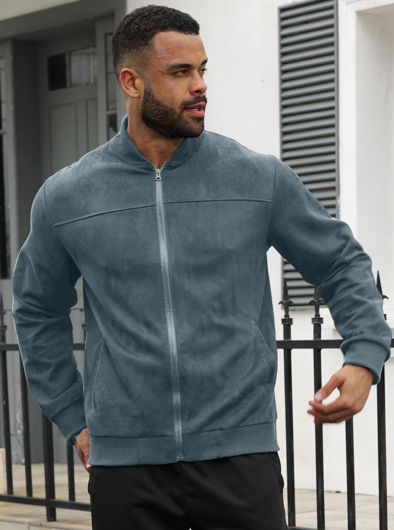 VINTEDGE SOLID SUEDE JACKET