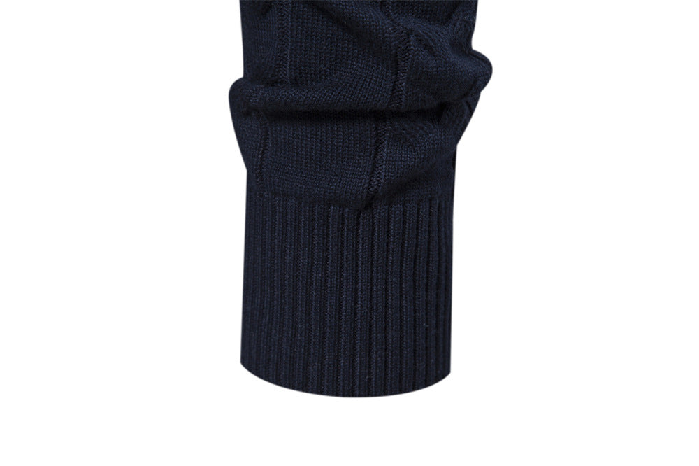 HALF ZIP KNIT PULLOVER SWEATER