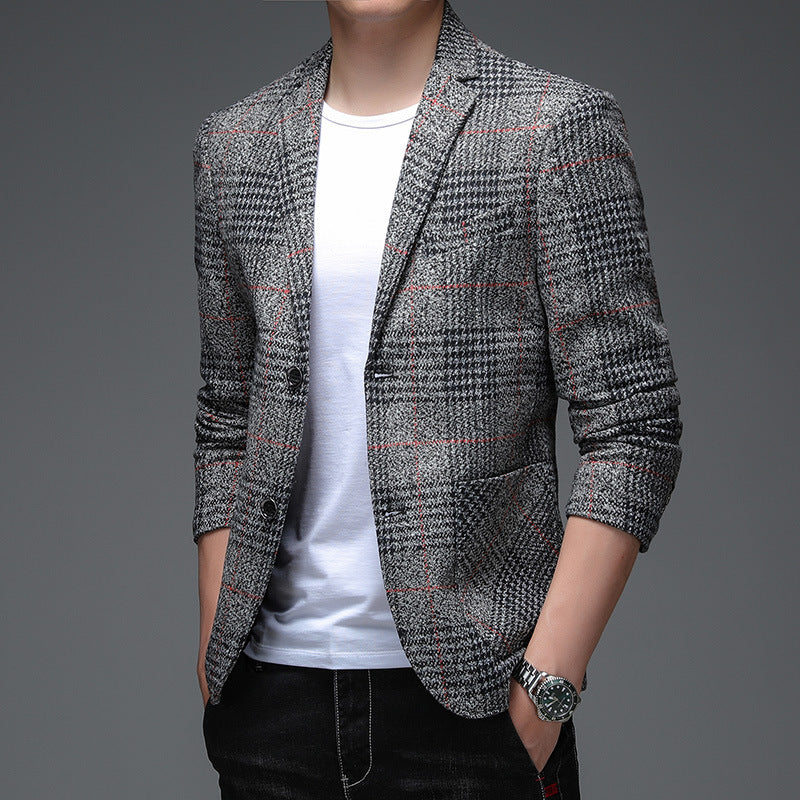 GLEN WOOL FORMAL COAT