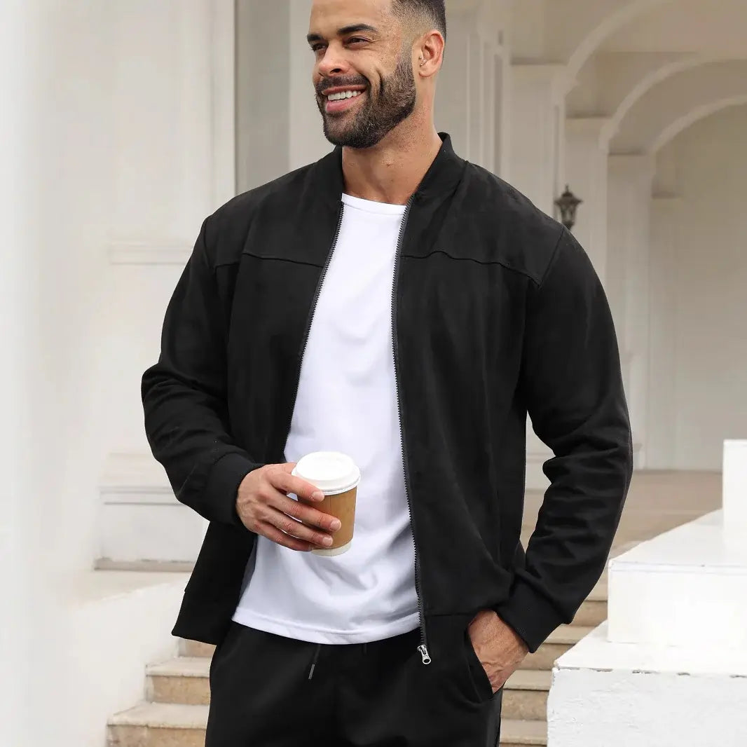 VINTEDGE SOLID SUEDE JACKET