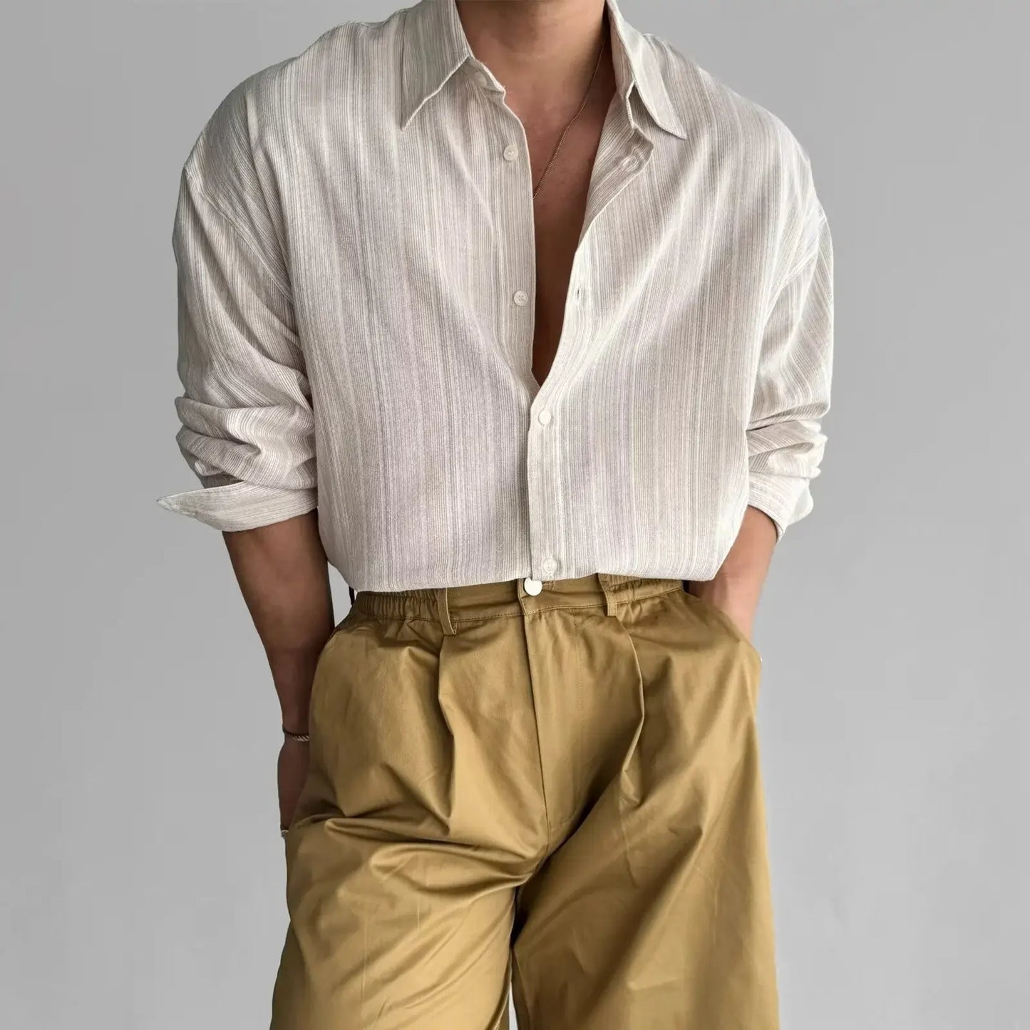 SOLAR SHIELD STRIPED SHIRT