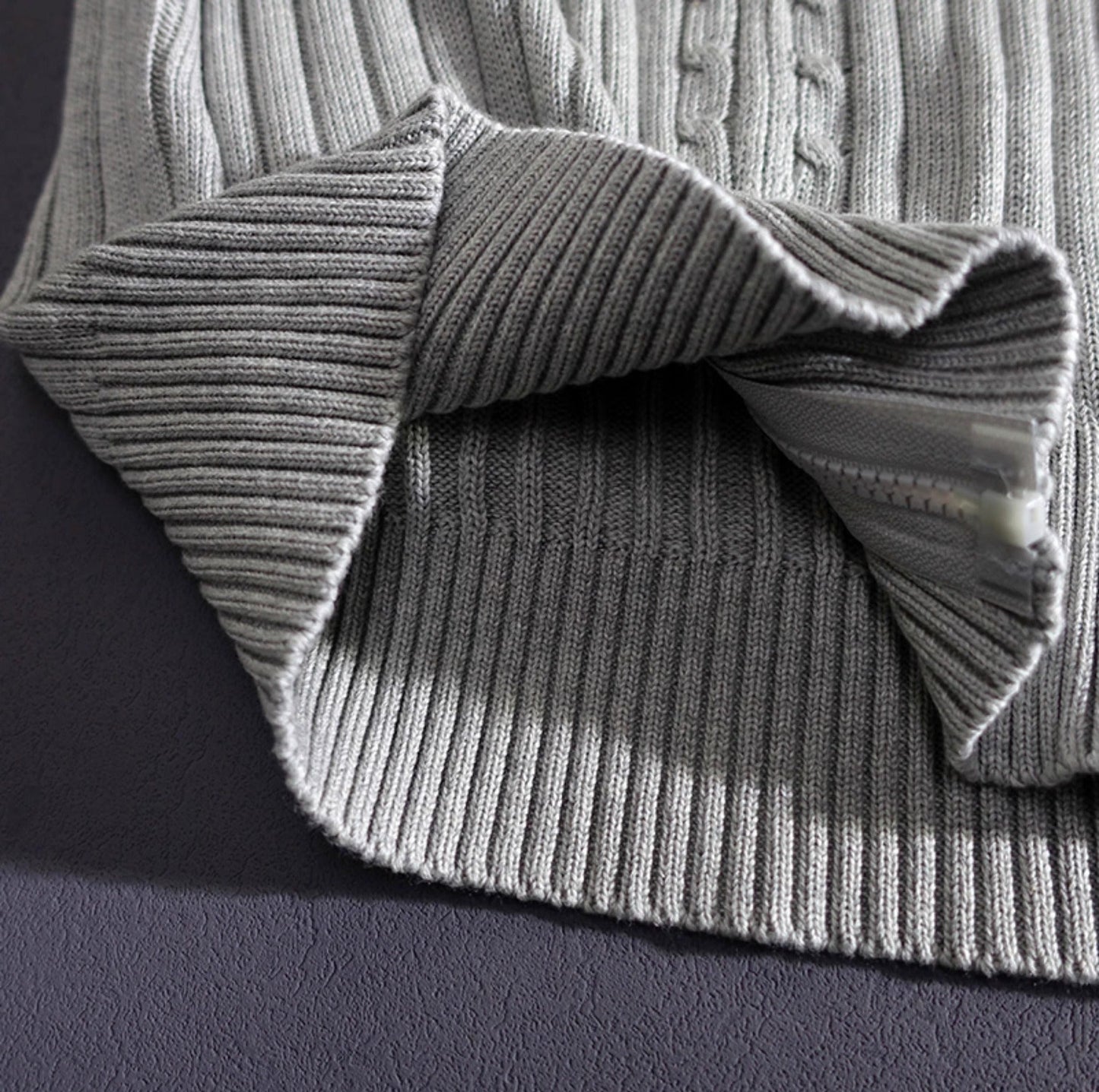 MASSIMO MERINO ZIP CARDIGAN