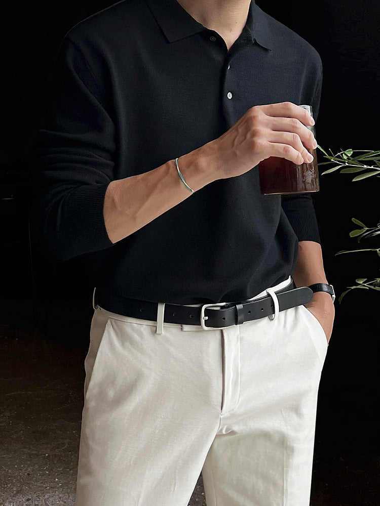 BRUNO AMALFI WOOL-BLEND POLO