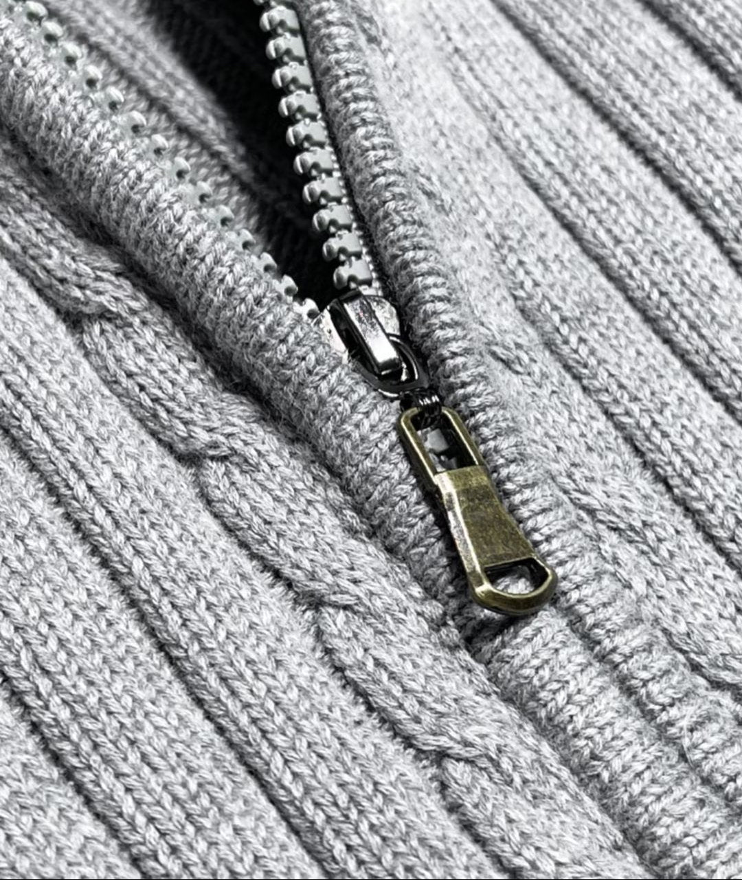 MASSIMO MERINO ZIP CARDIGAN