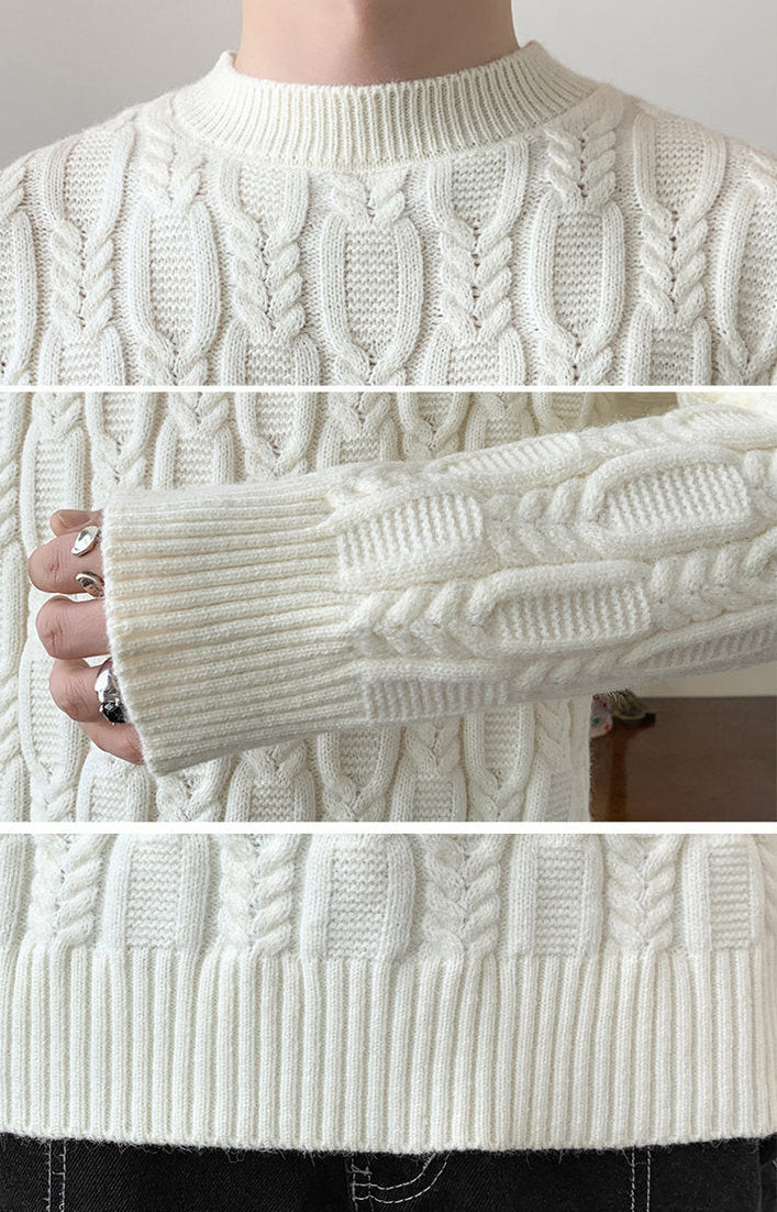 OLIVER CABLE-KNIT SWEATER