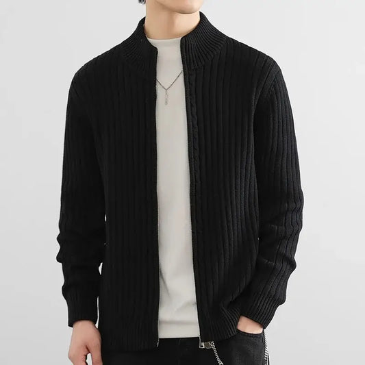MASSIMO MERINO ZIP CARDIGAN
