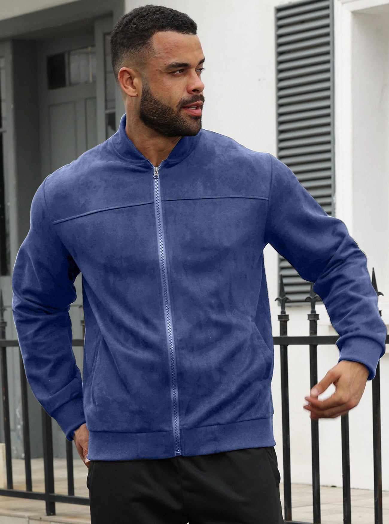 VINTEDGE SOLID SUEDE JACKET