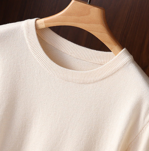 CASHMERE CREWNECK TEE