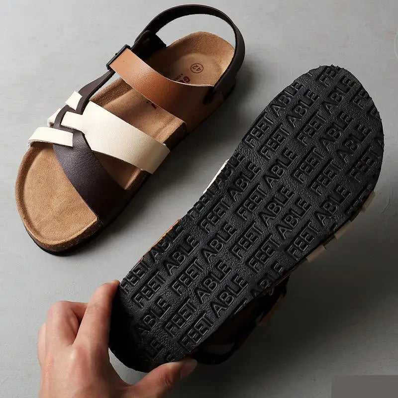 SOLANO LEATHER SANDALS
