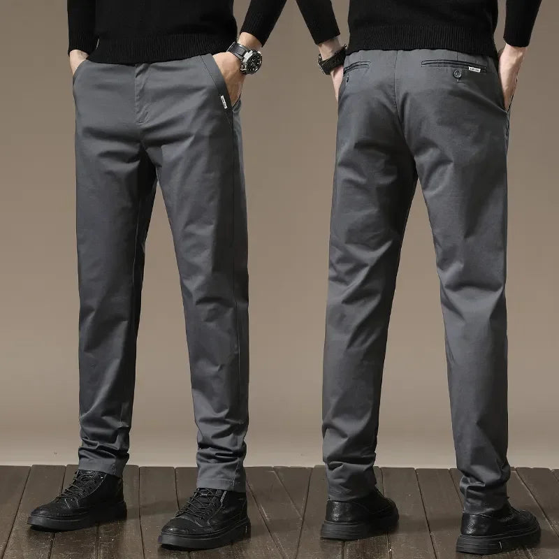 PURE COTTON SLIM FIT PANTS