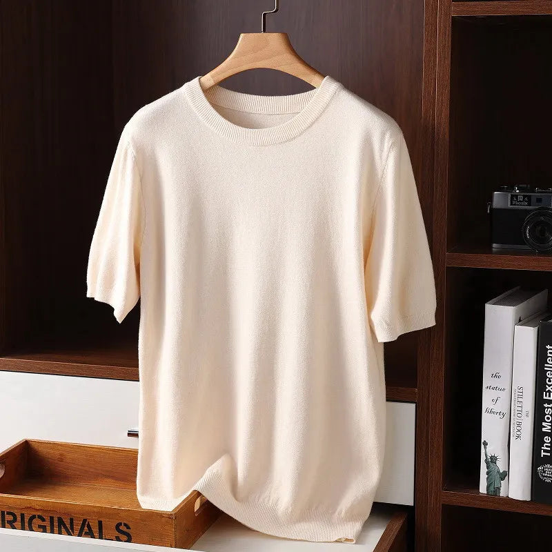 CASHMERE CREWNECK TEE