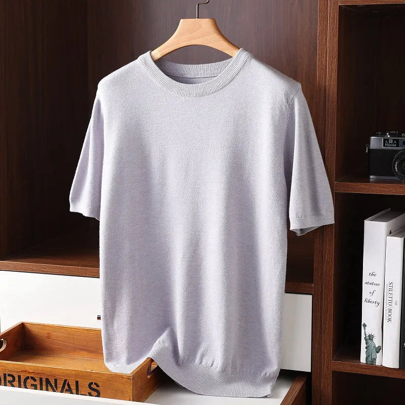 CASHMERE CREWNECK TEE