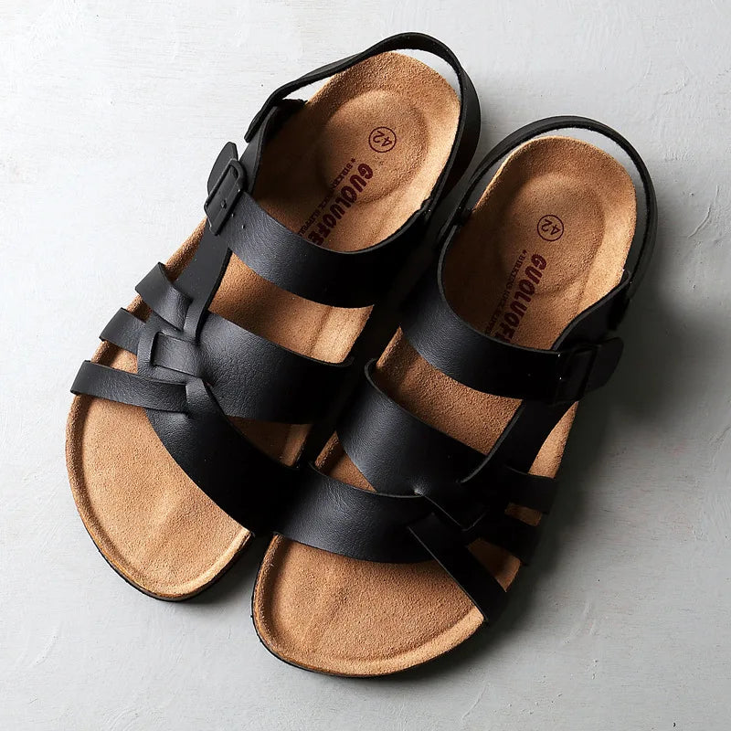 SOLANO LEATHER SANDALS