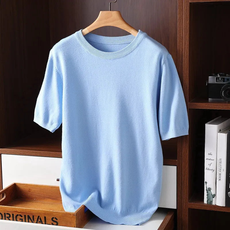 CASHMERE CREWNECK TEE