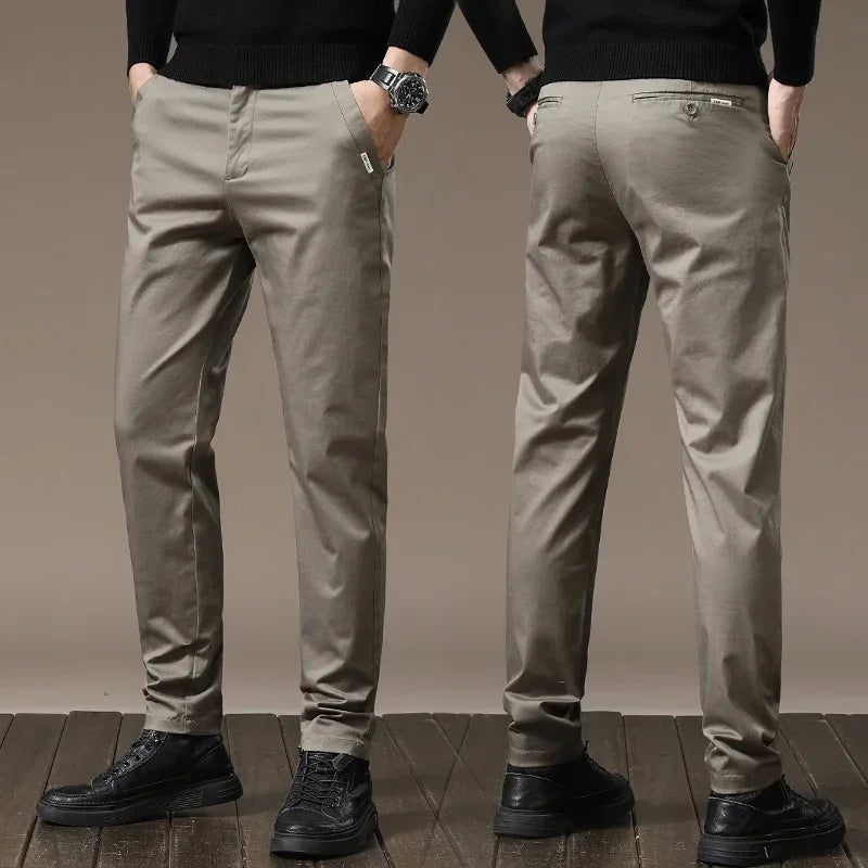 PURE COTTON SLIM FIT PANTS