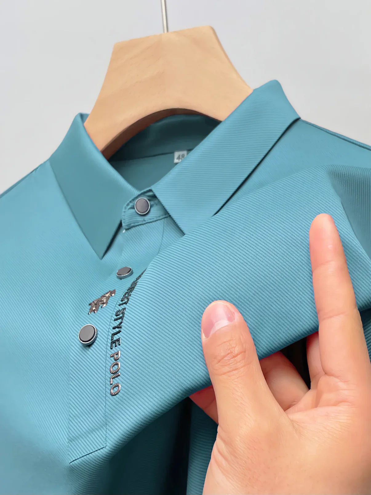 VENETO: WRINKLE-FREE MUSCLE FIT POLO SHIRT