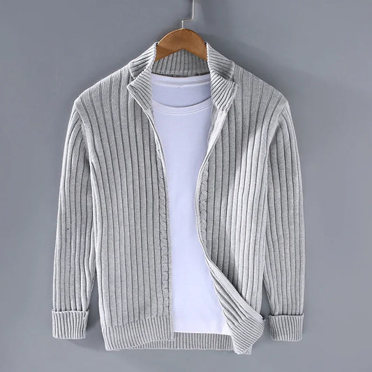 MASSIMO MERINO ZIP CARDIGAN