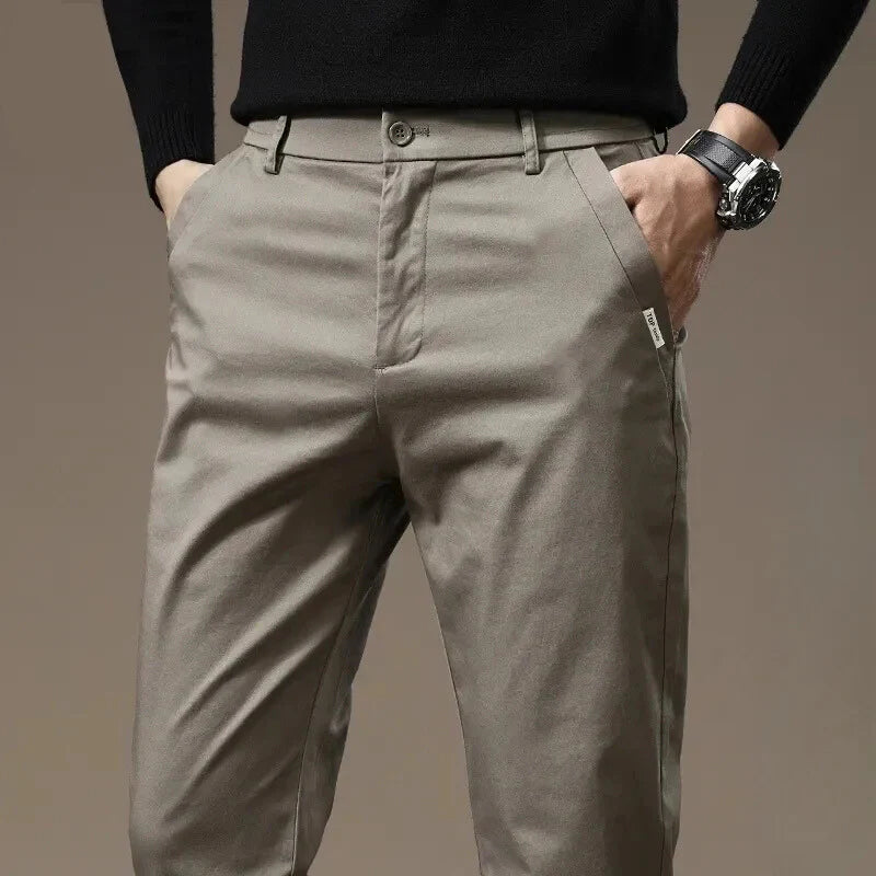 PURE COTTON SLIM FIT PANTS